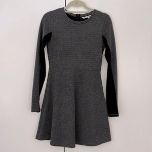 Rachel Rachel Roy Long Sleeve Gray/Black Short Dress